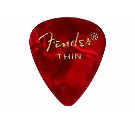 Fender 351 PREMIUM CELLULOID RED MOTO THIN 