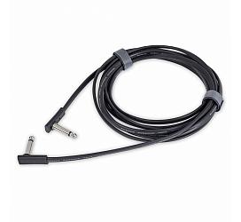 RockBoard RBO CAB FL300 BLK AA Flat Instrument Cable, angled/angled, 300 cm 