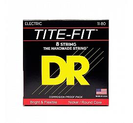 DR Strings TITE-FIT ELECTRIC - EXTRA HEAVY 8 STRING (11-80) 