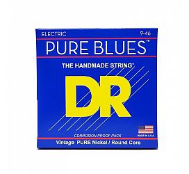 DR Strings PURE BLUES ELECTRIC GUITAR STRINGS - LIGHT TO MEDIUM (9-46) 