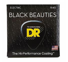 DR Strings BLACK BEAUTIES ELECTRIC - EXTRA HEAVY 7-STRING (11-60) 