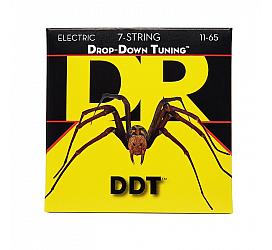 DR Strings DDT DROP DOWN TUNING ELECTRIC - EXTRA HEAVY 7 STRING (11-65) 