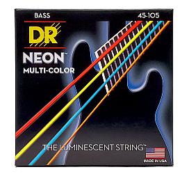 DR Strings NEON MULTI-COLOR BASS - MEDIUM (45-105) 