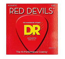 DR Strings RED DEVILS ACOUSTIC - CUSTOM LIGHT (11-50) 