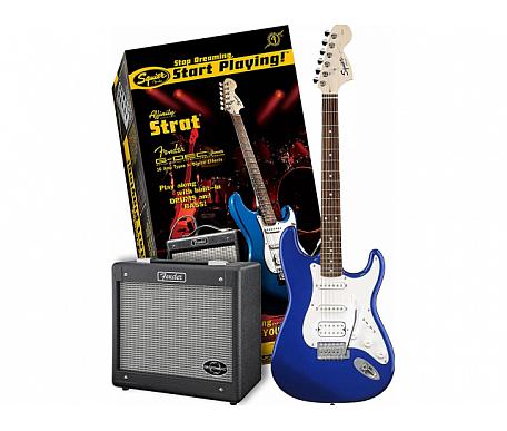 Fender Squier Affinity Stratocaster HSS & G-DEC Jr Amp Metallic Blue