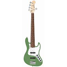MetroLine 21-Fret Vintage J/J Bass, Alder, 5-String