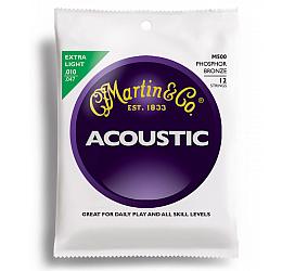 Martin M500 Traditional Acoustic 92/8 Phosphor Bronze Extra Light 12-String (10-47) 