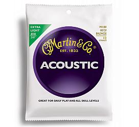 Martin M180 Traditional Acoustic 80/20 Bronze Extra Light 12-String (10-47) 