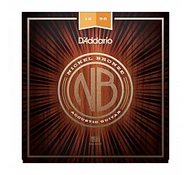 D'addario NB1256 NICKEL BRONZE LIGHT TOP / MEDIUM BOTTOM 12-56 