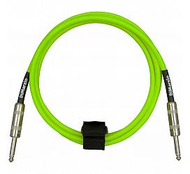 DiMarzio EP1710SS INSTRUMENT CABLE 10ft NEON GREEN