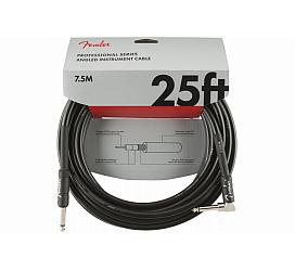 Fender CABLE PROFFESIONAL SERIES 25' ANGLED BLACK