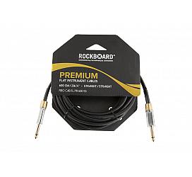 RockBoard RBO CAB FL PR 600 SS PREMIUM Flat Instrument Cable, straight/straight, 600 cm 