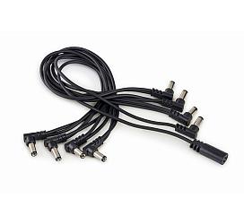RockBoard RBO CAB POWER DC8 A Flat Daisy Chain Cable, 8 Outputs, angled 