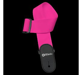DiMarzio NYLON WITH LEATHER ENDS NEON PINK