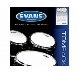Evans EC2S CLEAR Fusion Tom Pack (10