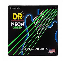 DR Strings ELECTRIC - LIGHT HEAVY (9-46) NEON GEEN