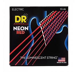 DR Strings NEON RED ELECTRIC - MEDIUM (10-46) 