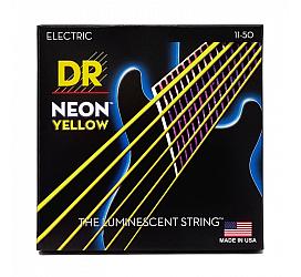 DR Strings NEON YELLOW ELECTRIC - HEAVY (11-50) 