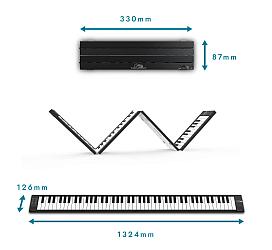 Carry on Folding Piano Touch 88 BLACK