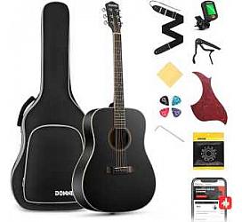 Donner Music DAG-1B Black Acoustic Guitar