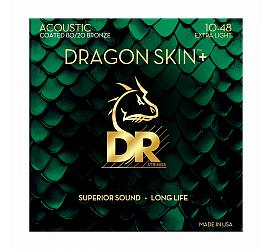 DR Strings DRAGON SKIN+ Acoustic 80/20 Bronze Extra Light (10-48)