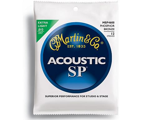 Martin MSP4600 SP Acoustic 92/8 Phosphor Bronze Extra Light 12 String (10-47) 