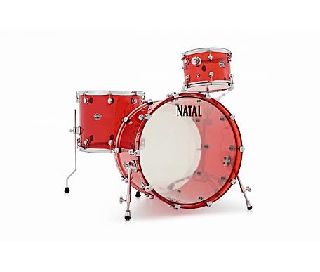 NATAL DRUMS ARCADIA ACRYLIC TRANSPARENT RED