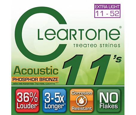 Cleartone 7411 ACOUSTIC PHOSPHOR BRONZE EXTRA LIGHT 11-52 