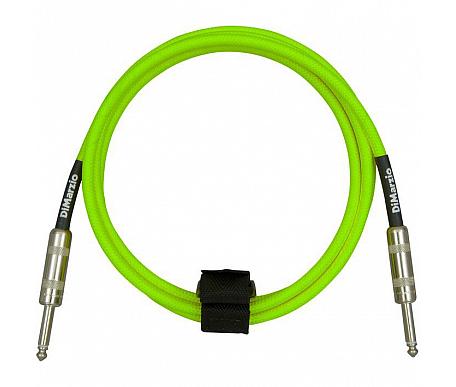 DiMarzio EP1710SS INSTRUMENT CABLE 10ft NEON GREEN