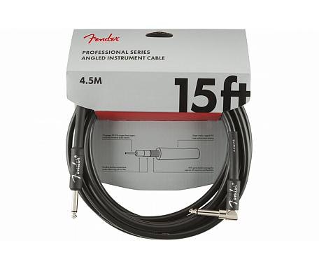 Fender CABLE PROFESSIONAL SERIES ANGLED 15' BLACK