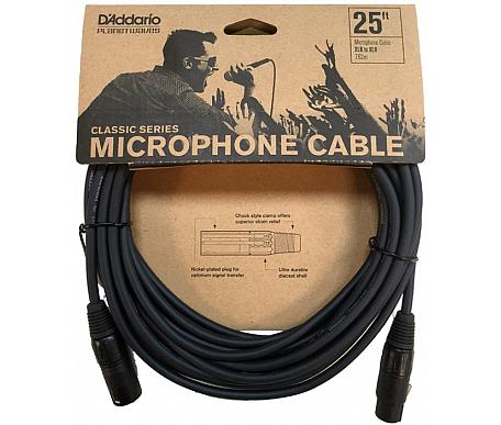 Planet Waves Classic Series Microphone Cable 25ft PW-CMIC-25 