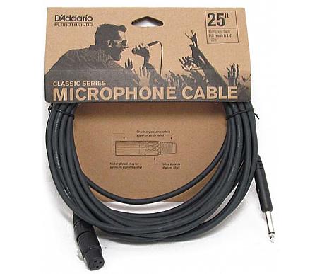 Planet Waves Classic Series Microphone Cable 25ftPW-CGMIC-25 