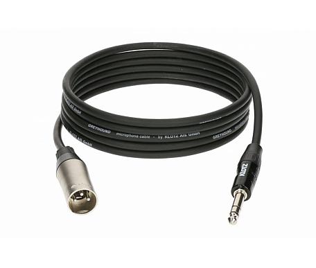 Klotz GRG1M GREYHOUND MICROPHONE CABLE MALE XLR BALANCED JACK 3 M Кабель микрофонный 