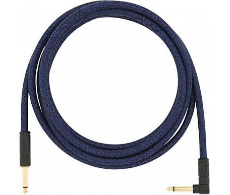 Fender 10' ANGLED FESTIVAL INSTRUMENT CABLE PURE HEMP BLUE DREAM