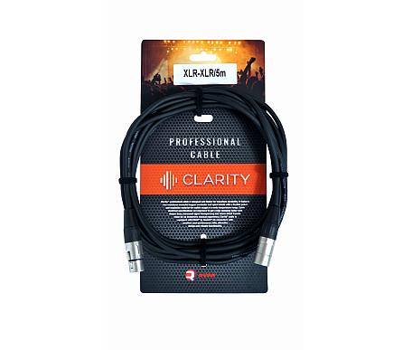 Clarity XLR-XLR/5m 