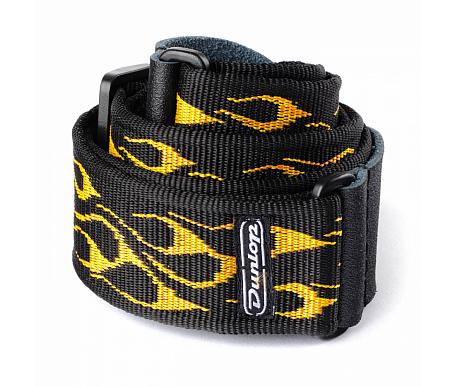 Jim Dunlop D3811OY CLASSIC FLAMBE ORANGE/YELLOW STRAP