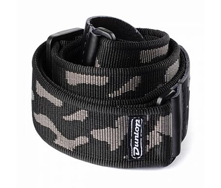 Jim Dunlop D3810GY CLASSIC CAMMO GRAY STRAP