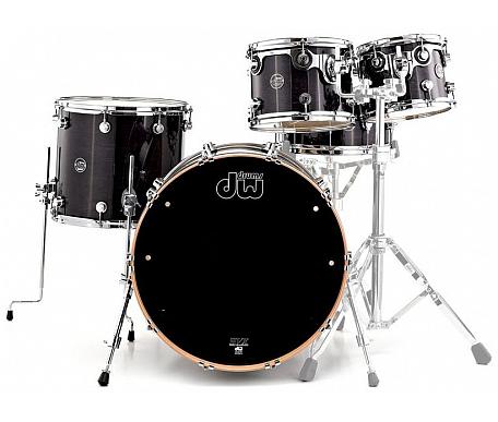 DW PERFORMANCE SERIES 5-PIECE SHELL PACK MAPLE SNARE EBONY STAIN