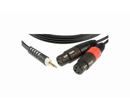 Klotz AY8 Y-CABLE STEREO MINI JACK - 2xXLR FEMALE BLACK 3 M