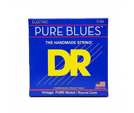 DR Strings PURE BLUES ELECTRIC GUITAR STRINGS - HEAVY (11-50) 