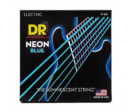 DR Strings NEON BLUE ELECTRIC - LIGHT HEAVY (9-46) 