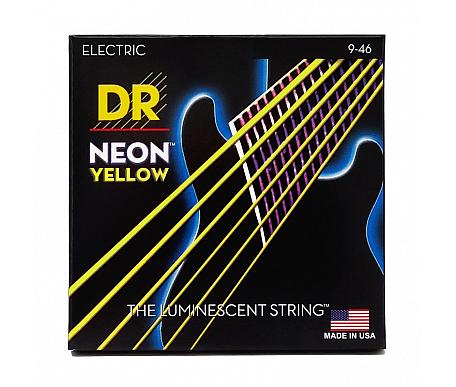 DR Strings NEON YELLOW ELECTRIC - LIGHT HEAVY (9-46) 