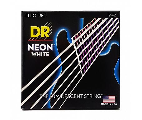 DR Strings NEON WHITE ELECTRIC - LIGHT (9-42) 