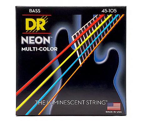 DR Strings NEON MULTI-COLOR BASS - MEDIUM (45-105) 