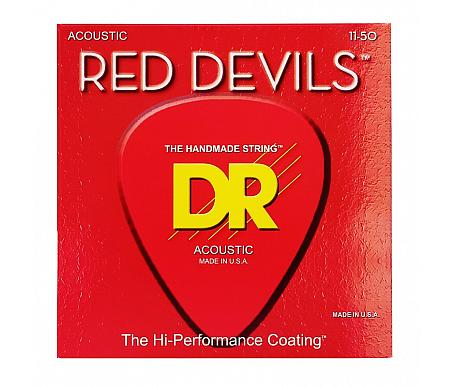 DR Strings RED DEVILS ACOUSTIC - CUSTOM LIGHT (11-50) 