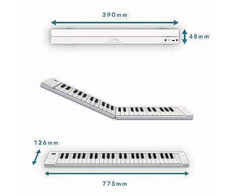 Carry on Folding Piano Touch 49 WHITE