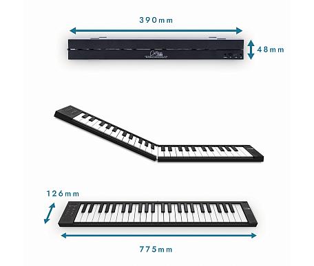 Carry on Folding Piano Touch 49 BLACK