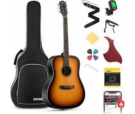 Donner Music Acoustic Guitar Sunburst