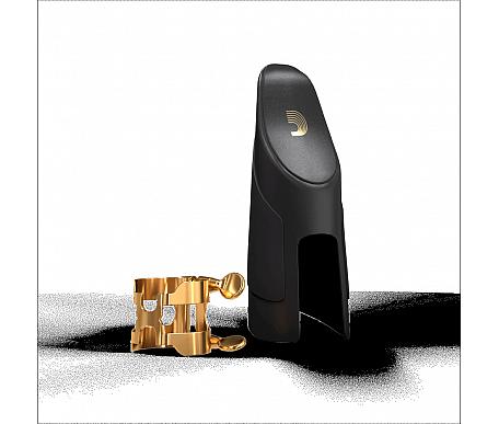 D'addario H-LIGATURE & CAP FOR ALTO SAXOPHONE Gold-Plated 