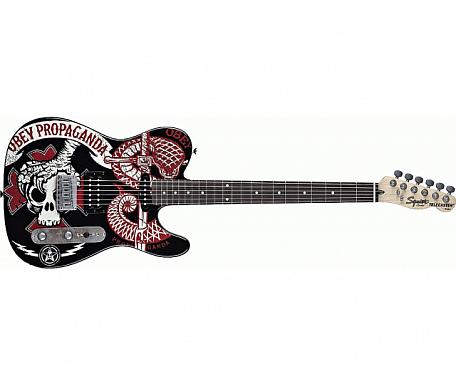 Fender Squier Obey Graphic Telecaster HS  RW Collage